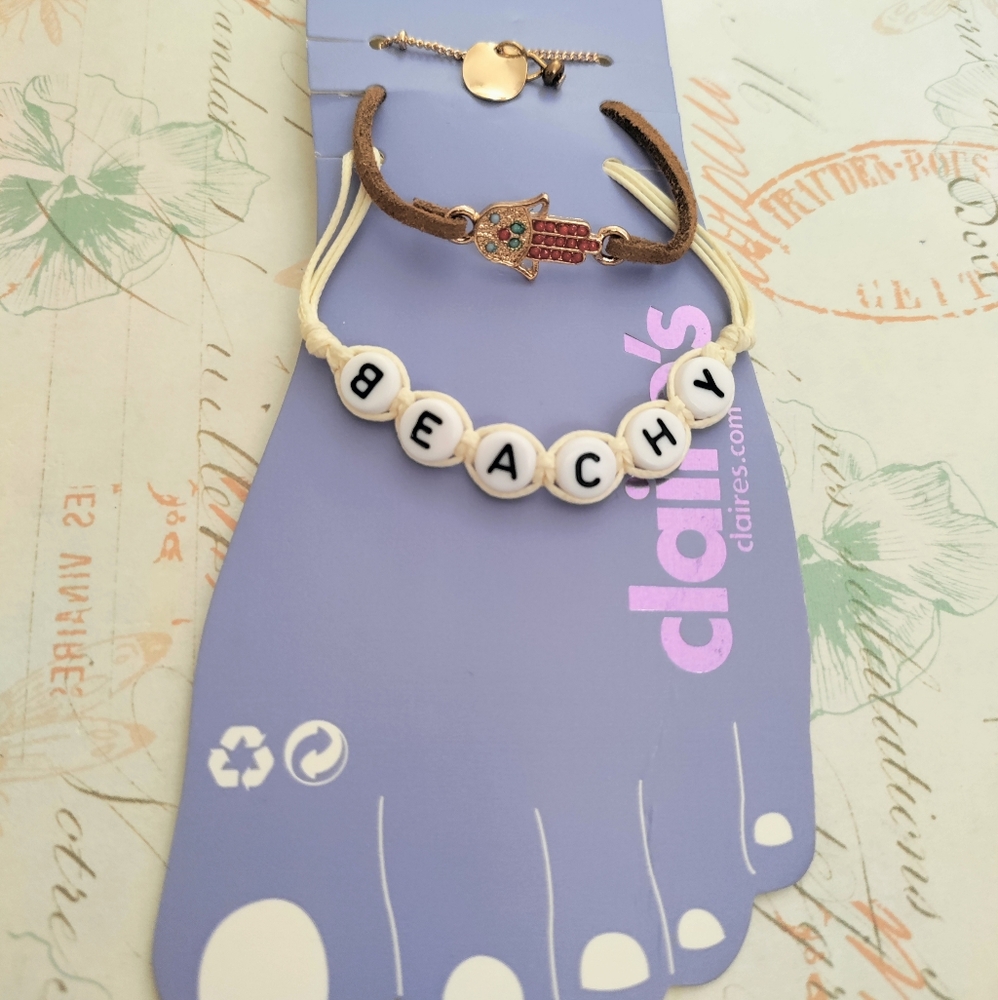 🏖️Claire's 3pcs Anklet